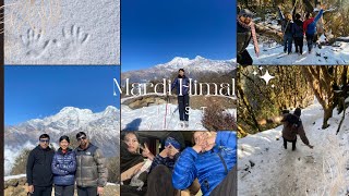 Mardi Himal trek  First vlog  College Tour [upl. by Aihsenor]