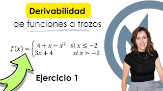 Aprende a calcular la continuidad y DERIVABILIDAD de una función a trozos en todos los R 📈 [upl. by Starbuck]