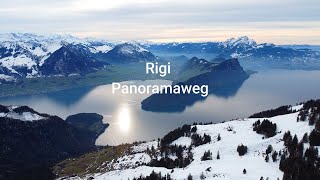 Rigi Panoramaweg  wandern von Rigi Kulm über Kaltbad zur Scheidegg Kanton SchwyzLuzern Schweiz [upl. by Boar]