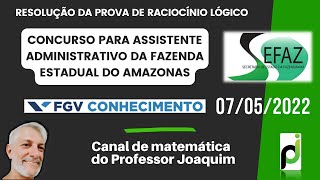 SEFAZ AM 2022  ASSISTENTE ADMINISTRATIVO  PROVA BRANCA QUESTÃO 14 [upl. by Atiloj242]