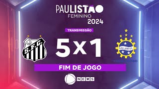 Paulistão Feminino 2024 Santos x São José na Record News  29062024 [upl. by Wane]