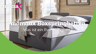 Was ist ein Boxspringbett inkl Aufbau  mömax Boxspringbetten Beratung [upl. by Anella488]