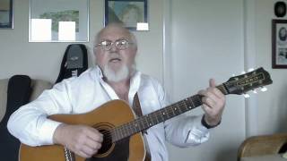 Guitar Bottle of Wine Tom Paxton cover Including lyrics and chords [upl. by Aihsit282]