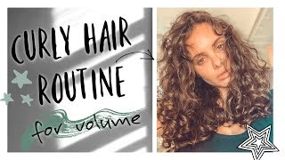 my short curly hair routine for volume [upl. by Ardenia]