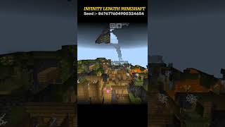 Minecraft infinite length mineshaft seed minecraft shorts [upl. by Lisette370]