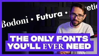 Designers Only Need These 6 Fonts Trash the Rest [upl. by Assecnirp]