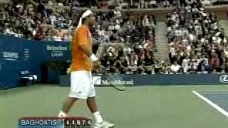 Agassi vs Baghdatis  classic match [upl. by Ellives]