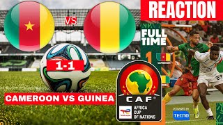 Cameroon vs Guinea 11 Live Africa Cup Nations AFCON Football Match Score Lions Cameroun Direct [upl. by Thrift]