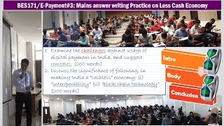 BES171EPayment 3 Mains GS3 Answerwriting Practice on Digital Payment Mock Questions for UPSC [upl. by Eidok991]