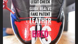 Legit check guide Patten￼ leather bred 1’s real vs top fake is your pair legit [upl. by Akyeluz]