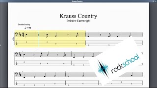 Krauss Country Rockschool Grade 1 Bass [upl. by Annaehr]