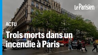 Paris  trois morts dans l’incendie d’un immeuble [upl. by Jillayne]