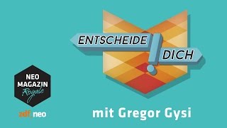 Entscheide dich mit Gregor Gysi  Politikedition  NEO MAGAZIN ROYALE mit Jan Böhmermann  ZDFneo [upl. by Ecnadnak]