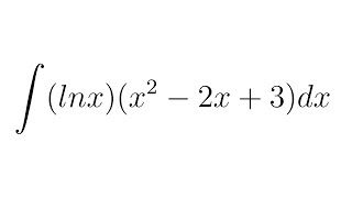 Integral of lnxx2  2x  3 [upl. by Nehr]