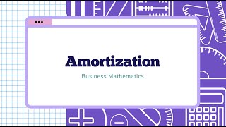 Amortization [upl. by Adigirb]