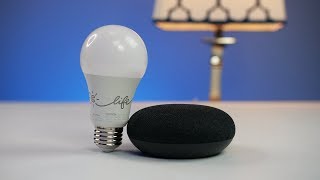 Google Home Mini amp GE CLife Smart Bulb Setup [upl. by Asilanom]