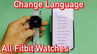 All Fitbits How to Change Language  Stuck in Another Language [upl. by Gweneth]