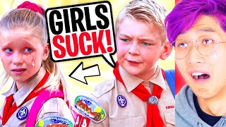 Boy Scout MAKES FUN Of GIRL SCOUT SHOCKING ENDING LANKYBOX REACTS TO DHAR MANN [upl. by Llenor233]