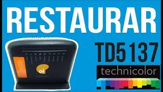 Technicolor TD5137 Restaurar modem  Restaurar padrão de fábrica [upl. by Survance103]