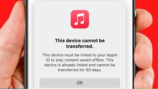 This Device Must Be Linked to Your Apple ID to Play Content Saved Offline Apple Music [upl. by Ennayllek]