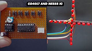 WOW Amazing NEW LED Running Circuit using CD4017 IC  product tech [upl. by Ymaj]