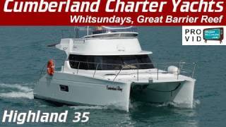 Whitsunday bareboats Whitsundays Highland 35 Cumberland Fling Power Catamaran [upl. by Haye395]