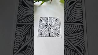 Zentangle pattern for beginners art shorts doodle drawing zentangle [upl. by Pears]