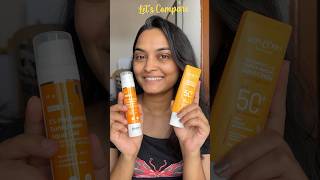 Comparing Derma co and Dot and Key Sunscreen 🌤️ sunscreen sunscreencomparison skincare spf [upl. by Jeddy]