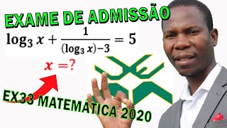 Resolução do Exame de Admissão de Matemática da UEM 2020  Exercício 33 [upl. by Brooking518]