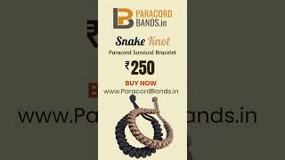 Snake knot Paracord Bracelet paracordbracelet outdooradventure [upl. by Adnilim]