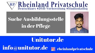 Suche Ausbildungsstelle in der Pflege [upl. by Ellicul785]