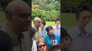 President Tharman Shanmugaratnam amp wife Ms Jane Yumiko Ittogi  Deepavali Istana Open House [upl. by Adnalahs705]