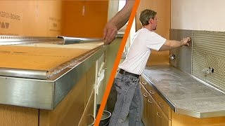 Schlüter®KERDIBOARD keukenwerkbladen met tegels [upl. by Daile378]