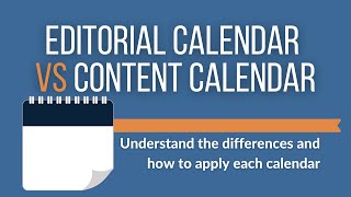 Whats the difference between an editorial calendar and a content calendar Doug Digital [upl. by Arikal286]