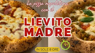 La pizza napoletana con il lievito madre in sole 8 ore cottura di 2 pizze 😅😃👀🤤 [upl. by Bromleigh]