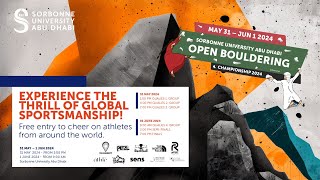 Sorbonne University Abu Dhabi Open Bouldering Championship 2024 [upl. by Koralle]