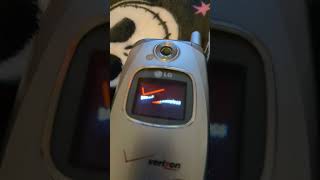 LG VX5300 Startup and Shutdown Slow Motion Bottom Screen Phone 12lg verizon lgvz 3G [upl. by Moyer]