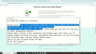 How to Claim For Delays on Trainline [upl. by Ycaj928]
