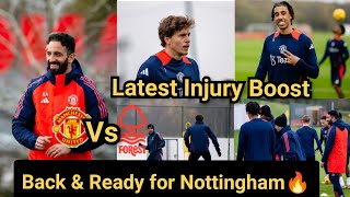 Breaking✅Yoro Shaw Martinez Linderlof Maguire and De ligt Man United Training against Nottingham [upl. by Onivag47]