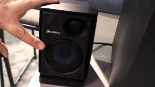 Corsair launches PC speakers we try to get them kicked out of CES [upl. by Nevil]