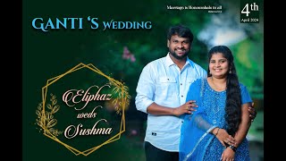 GANTIS WEDDING CELEBRATION  ELIPHAZ  SUSHMA  0404241030AM AT VADAPALLI  VJ PHOTOGRAPHY [upl. by Randy]