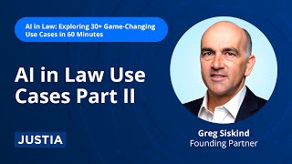 AI in Law Use Cases Part II  AI in Law Exploring 30 Game Changing Use Cases 24 [upl. by Dlared232]