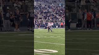 Montigo Moss with the incredible jumping catch for a Umaine first down [upl. by Angelique]