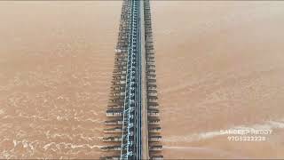 Medigadda Barrage water flow medigaddabarrage viralvideo waterflow [upl. by Neal584]