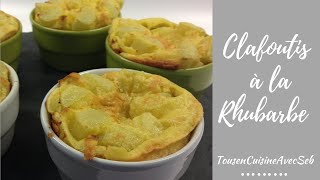 Clafoutis à la rhubarbe tousencuisineavecseb [upl. by Sihunn]