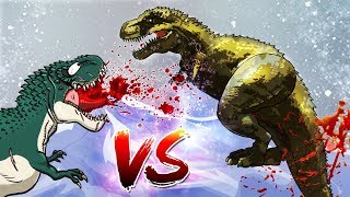 Dinosaurs Battle  The Dino King Tarbosaurus VS Vastatosaurus rex [upl. by Ycats646]