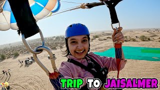 TRIP TO JAISALMER  Family Travel Vlog  Para Sailing Quad Bike Night Safari  Aayu and Pihu Show [upl. by Cirded218]