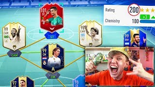 WORLDS FIRST 200 RATED FUT DRAFT FIFA 19 [upl. by Eicrad895]