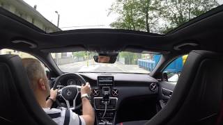 Driving footage with the Mercedes A45 AMG Edition1 in Sport Manual [upl. by Aynor241]