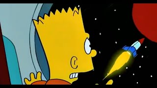 The Simpsons Homer And Bart Gets On The Wrong Rocket Ship [upl. by Lebiralc]